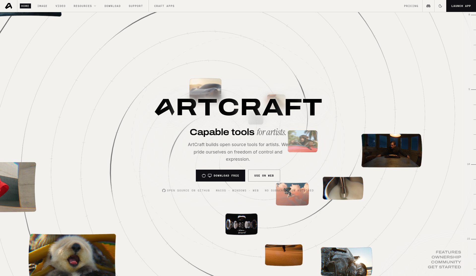 ArtCraft home page on getartcraft.com
